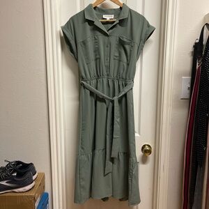 Lucky Brand Olive Midi Dress